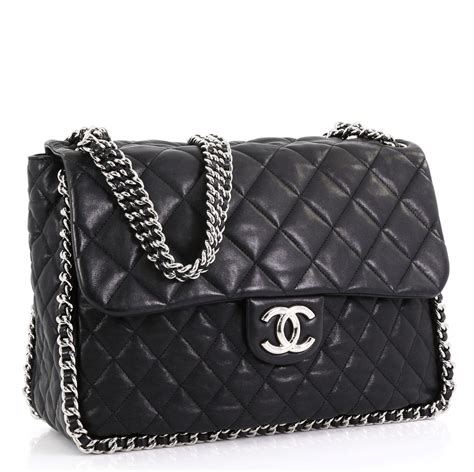 chanel quilted chain around pouch|chanel wallet on chain bag.